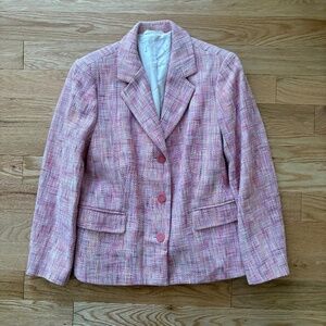 Vintage 100% cotton woven blazer